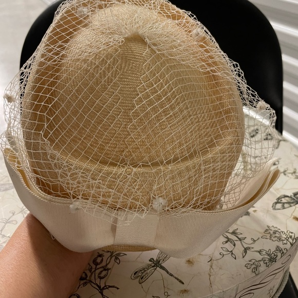 McJohn Vintage Cream‎ hat with mesh overlay main image 5